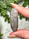 Black Tourmaline in Quartz Faceted Heart - #8