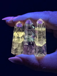 UV Reactive Amethyst Mini Points - Crown & Third-Eye Chakras - No. 65