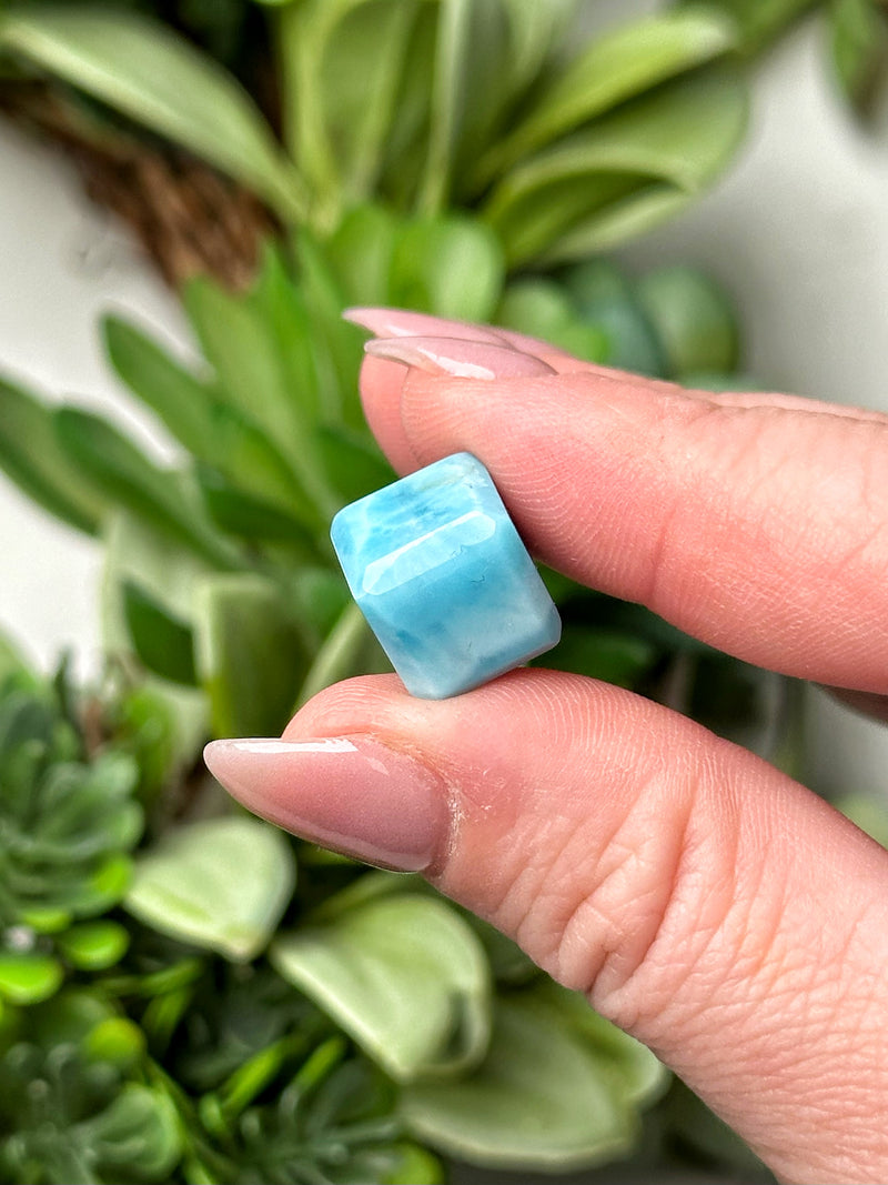 Mini Larimar Cube - #16