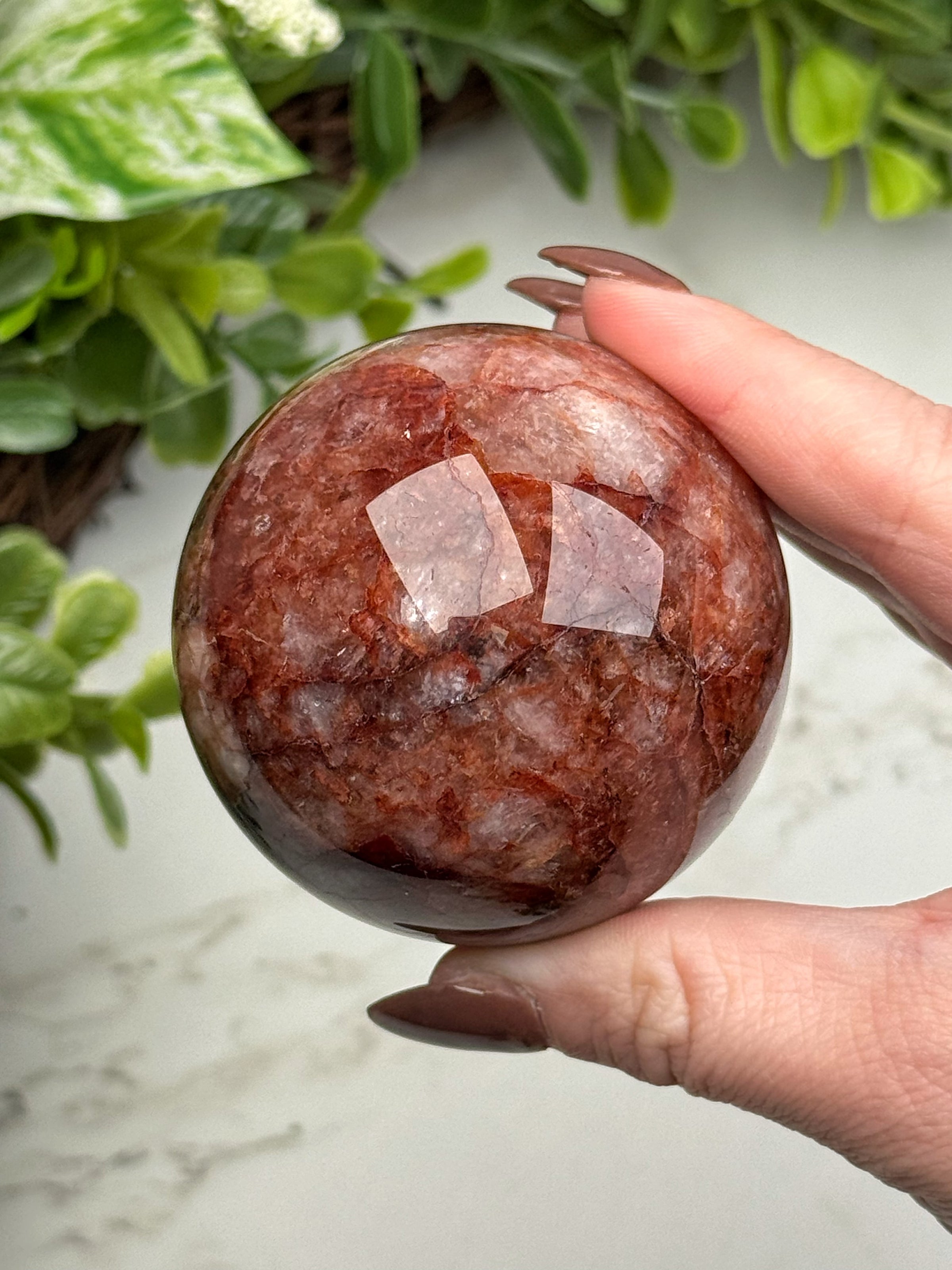 Fire Quartz Sphere - #14