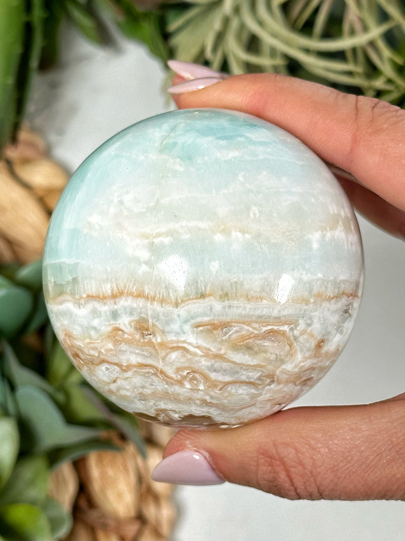 Caribbean Calcite Sphere - #3