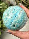 Blue Aragonite Sphere - #4