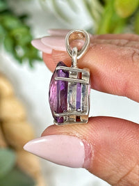 Faceted Amethyst Pendant - #1