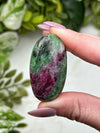 Ruby and Zoisite Palmstone - #13