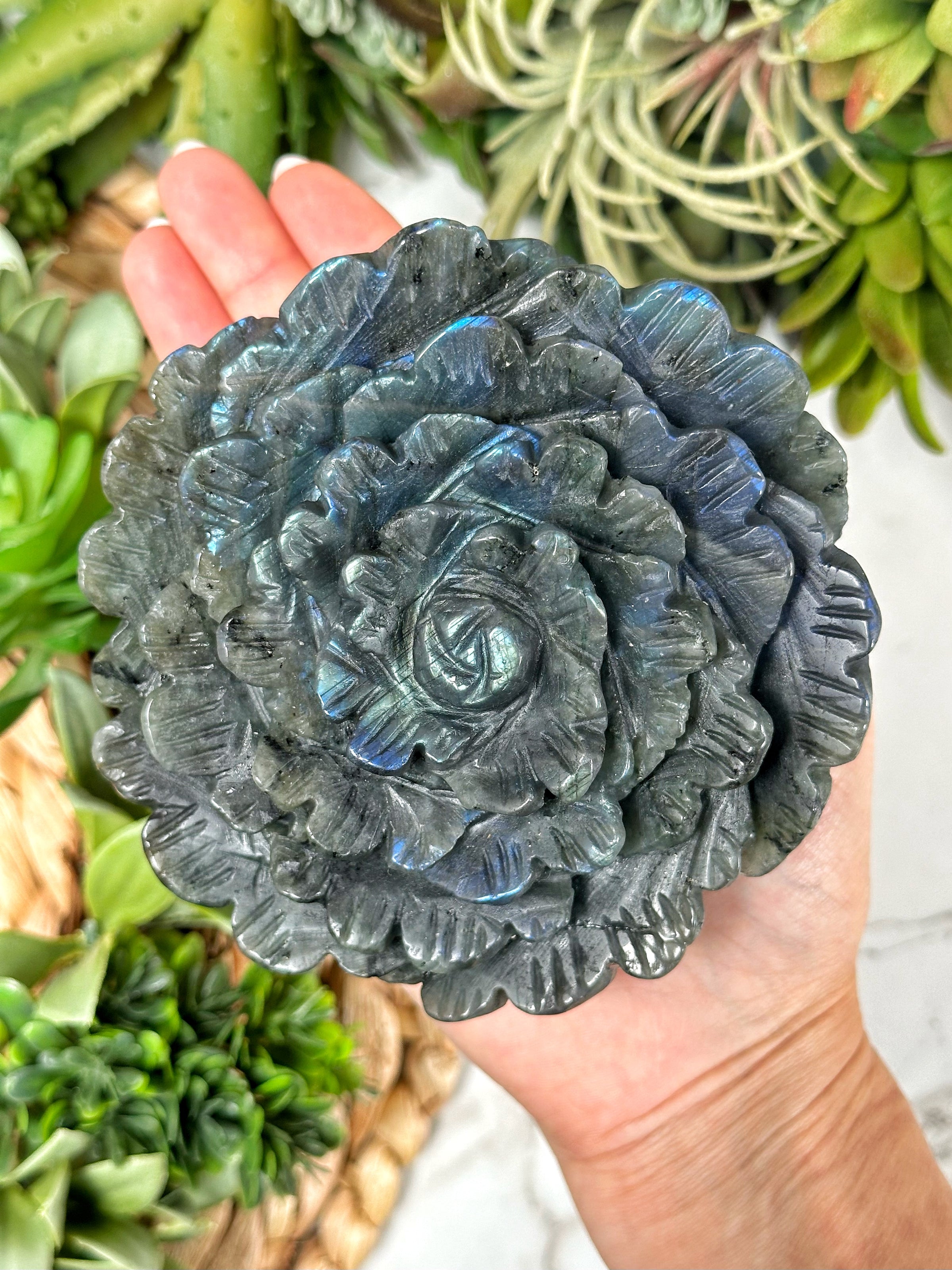 Labradorite Flower - #1