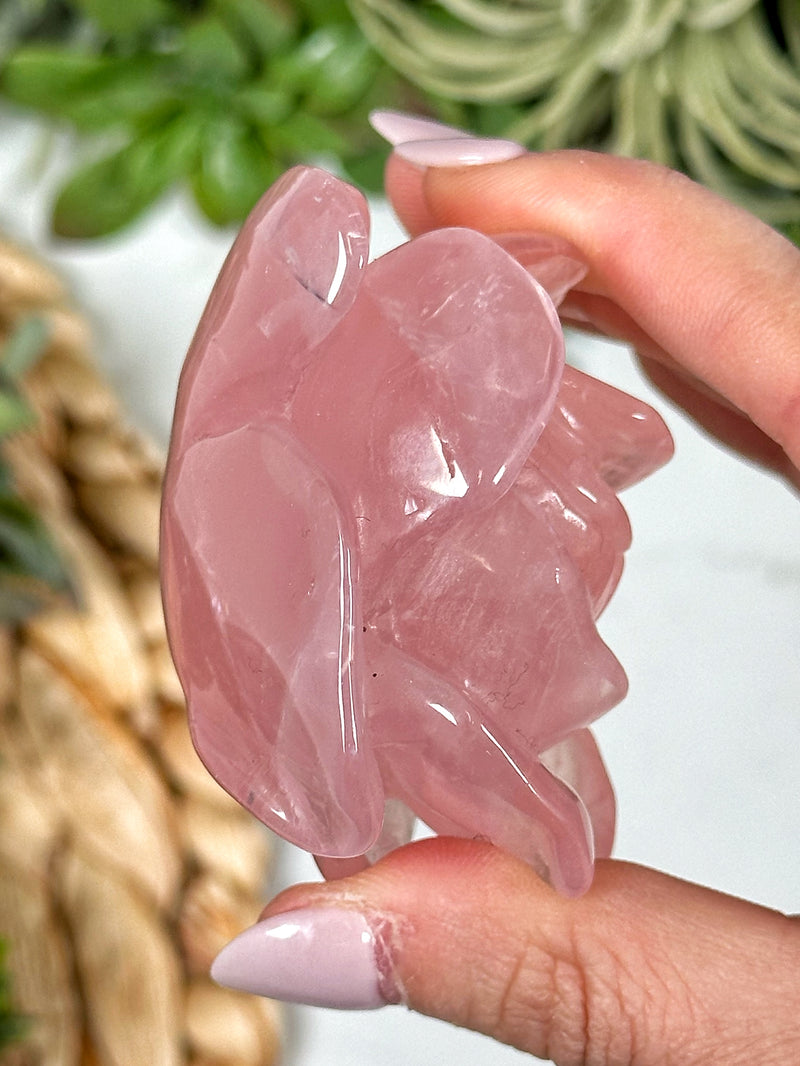 Rose Quartz Flower - #2