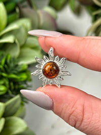 Amber Sun Pendant -#3