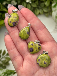 Atlantisite Pendants - Heart, Third-Eye & Crown Chakras - No. 52