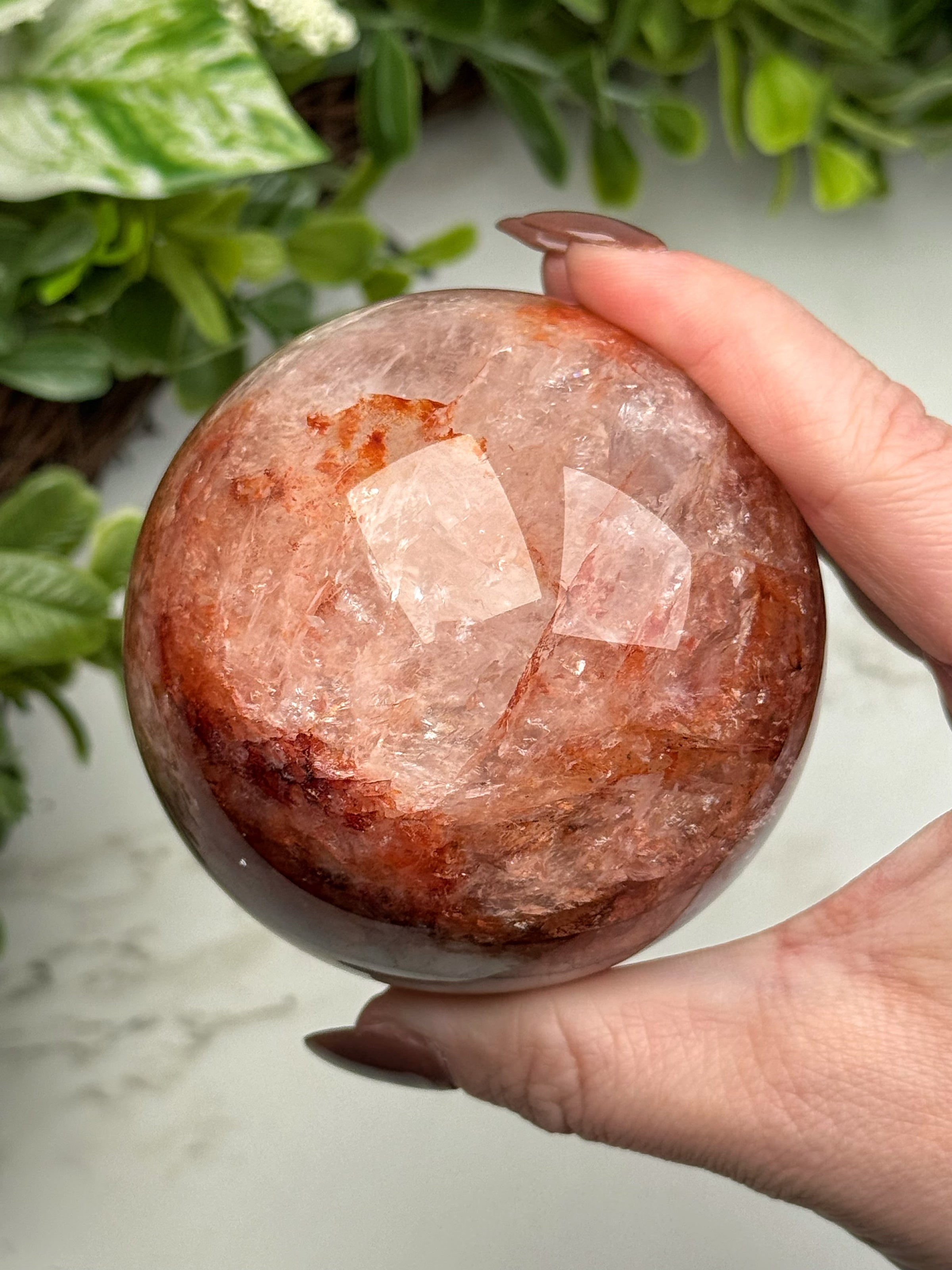 Fire Quartz Sphere - #12