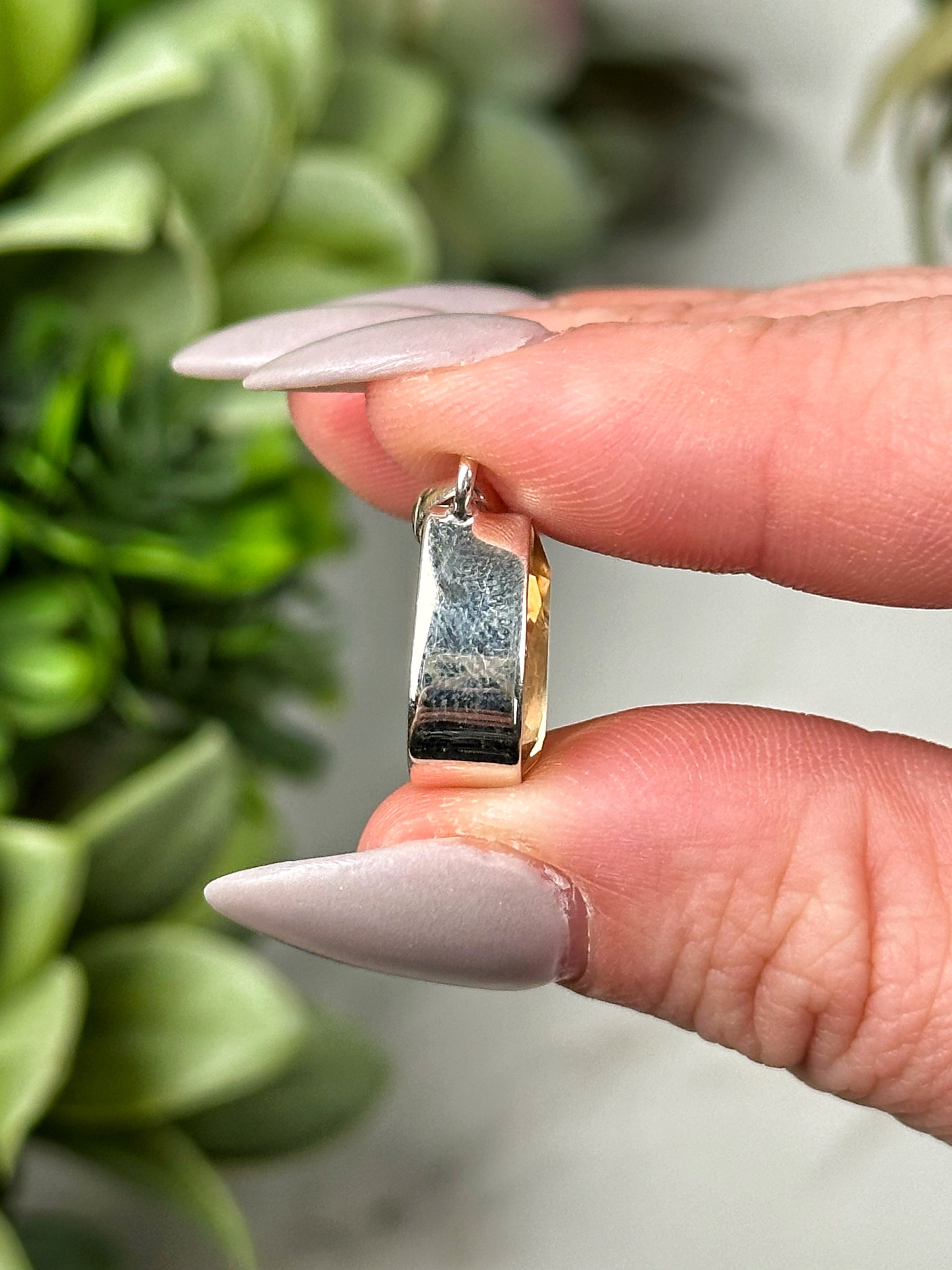 Faceted Citrine Pendant - #3