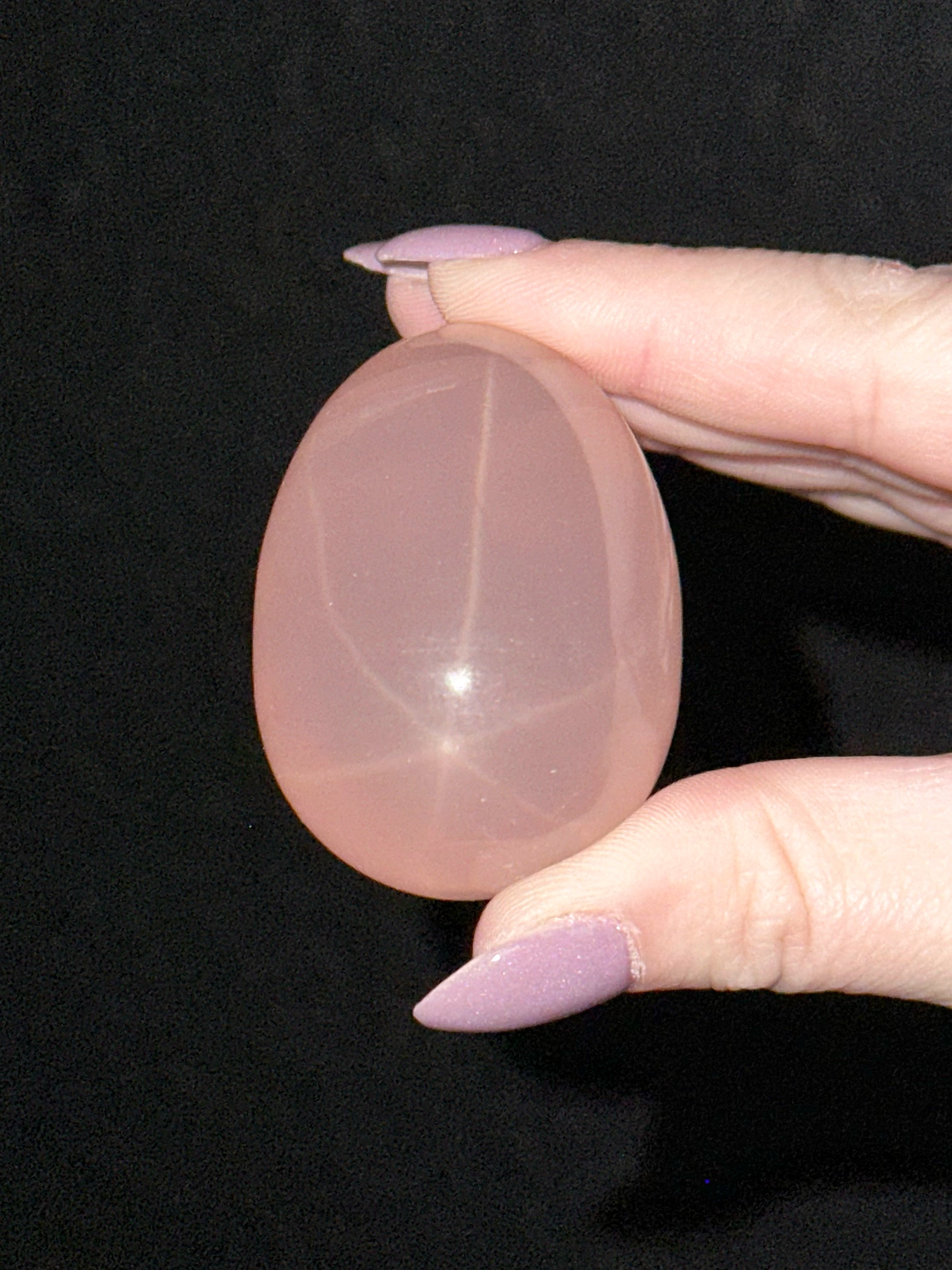 Star Rose Quartz Egg - #1