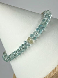 Blue Topaz with Libyan Faceted Bracelet - #1