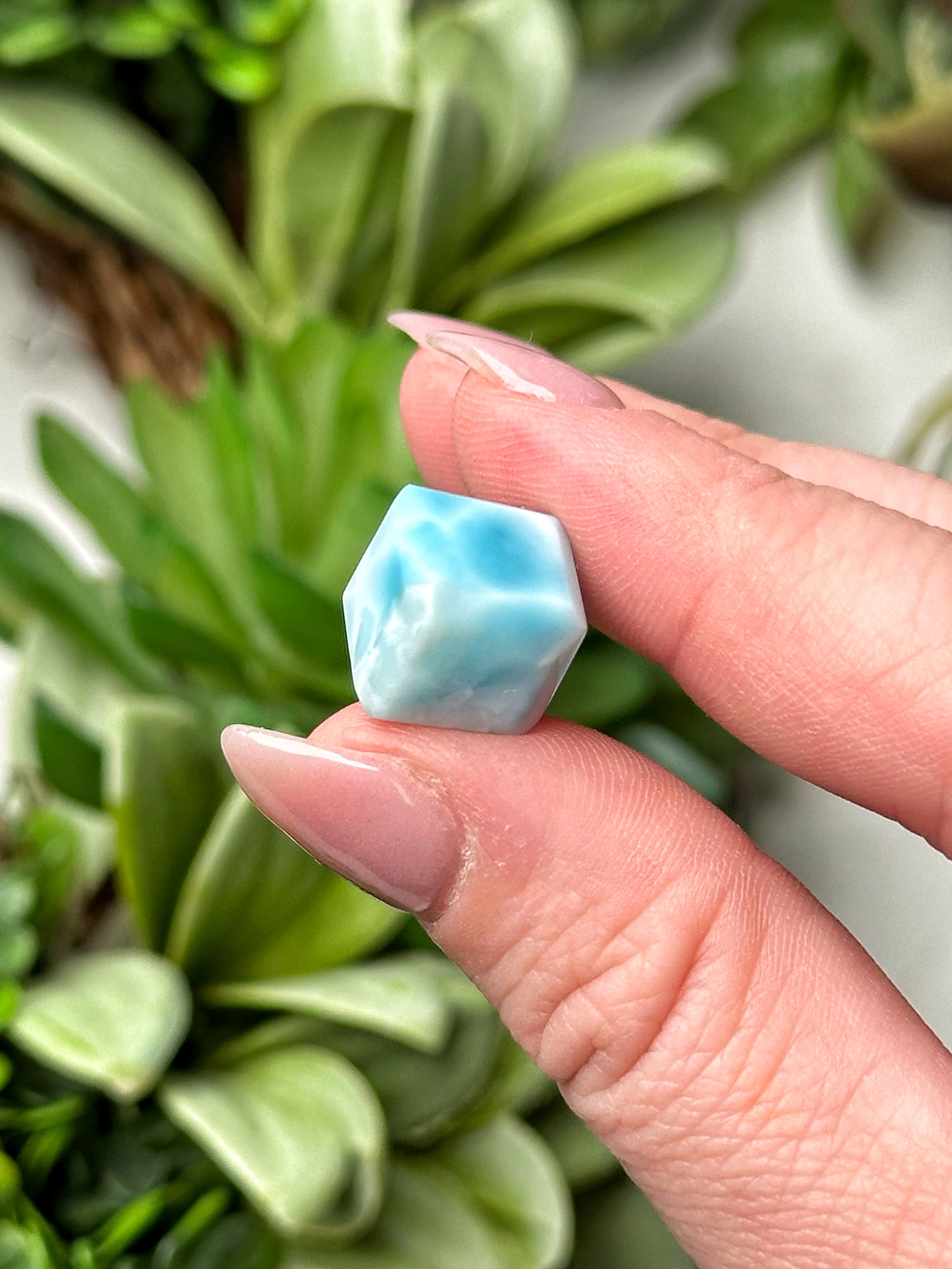 Mini Larimar Cube - #18
