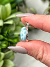 Intuitive Larimar Pendants - Heart & Throat Chakras - No. 41