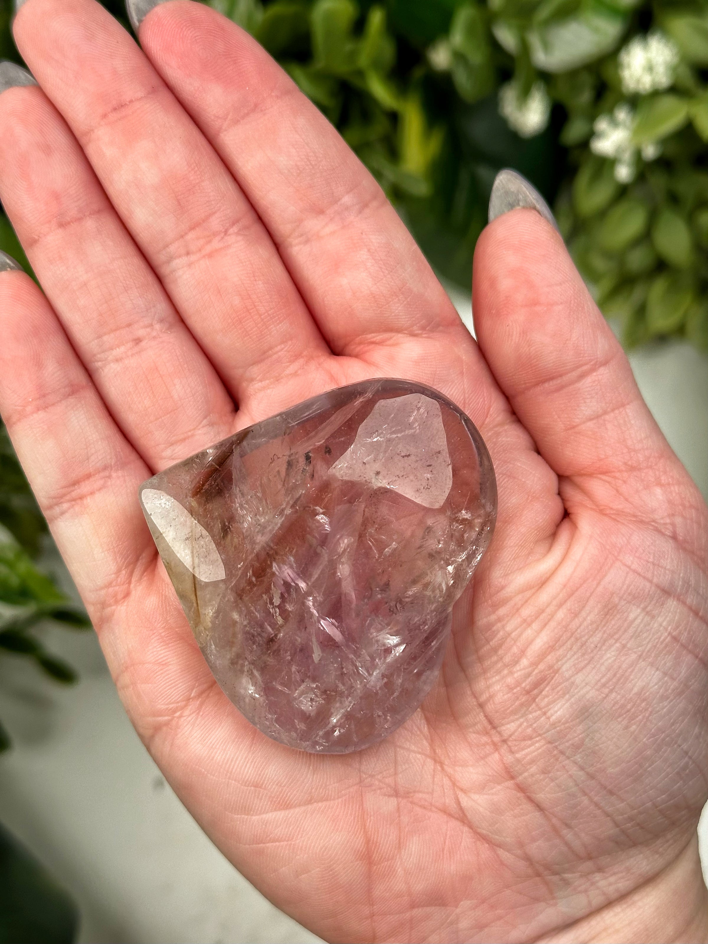 UV Reactive Amethyst Heart - #1