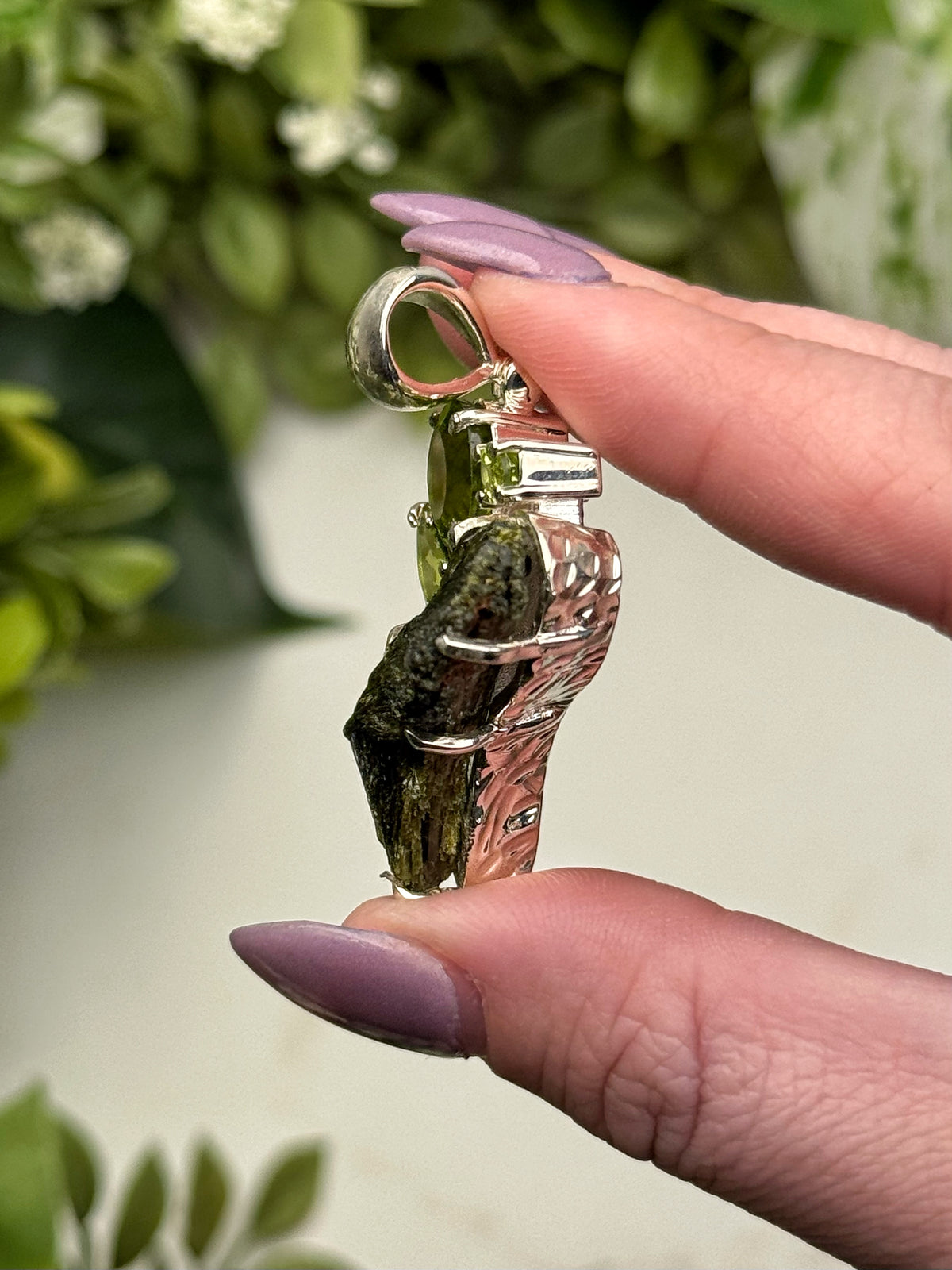 Peridot & Epidote Pendant -#1