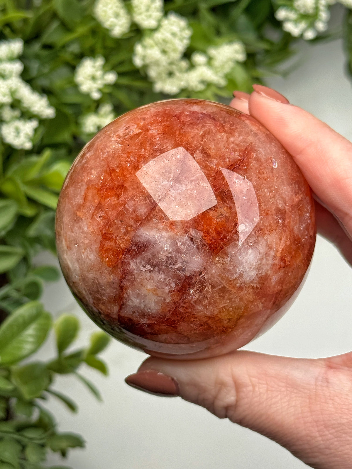 Fire Quartz Sphere - #16