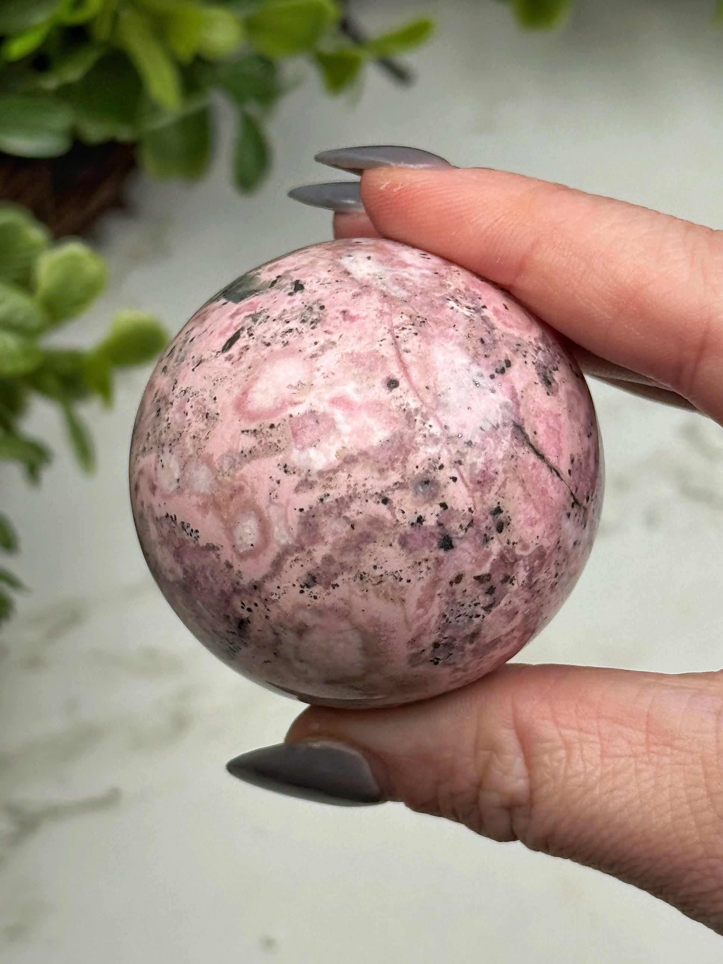 Rhodonite Sphere - #14
