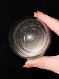 Silver Sheen Obsidian Sphere - #3