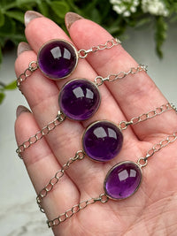 Amethyst Bracelets - Third-Eye & Crown Chakra - No. 68