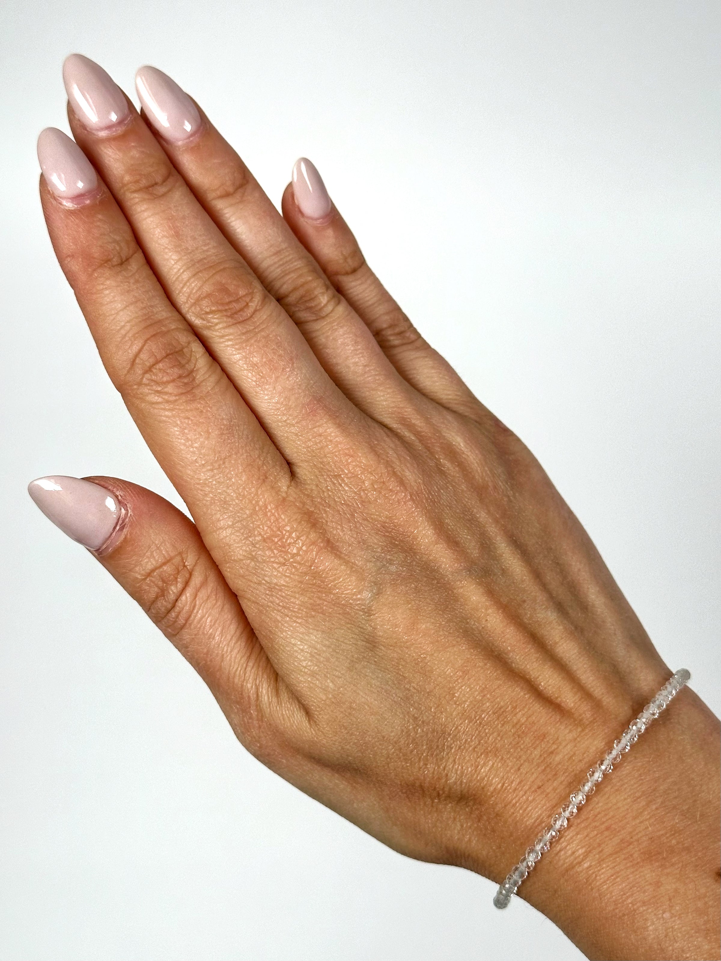 Faceted White Topaz Bracelet - #1