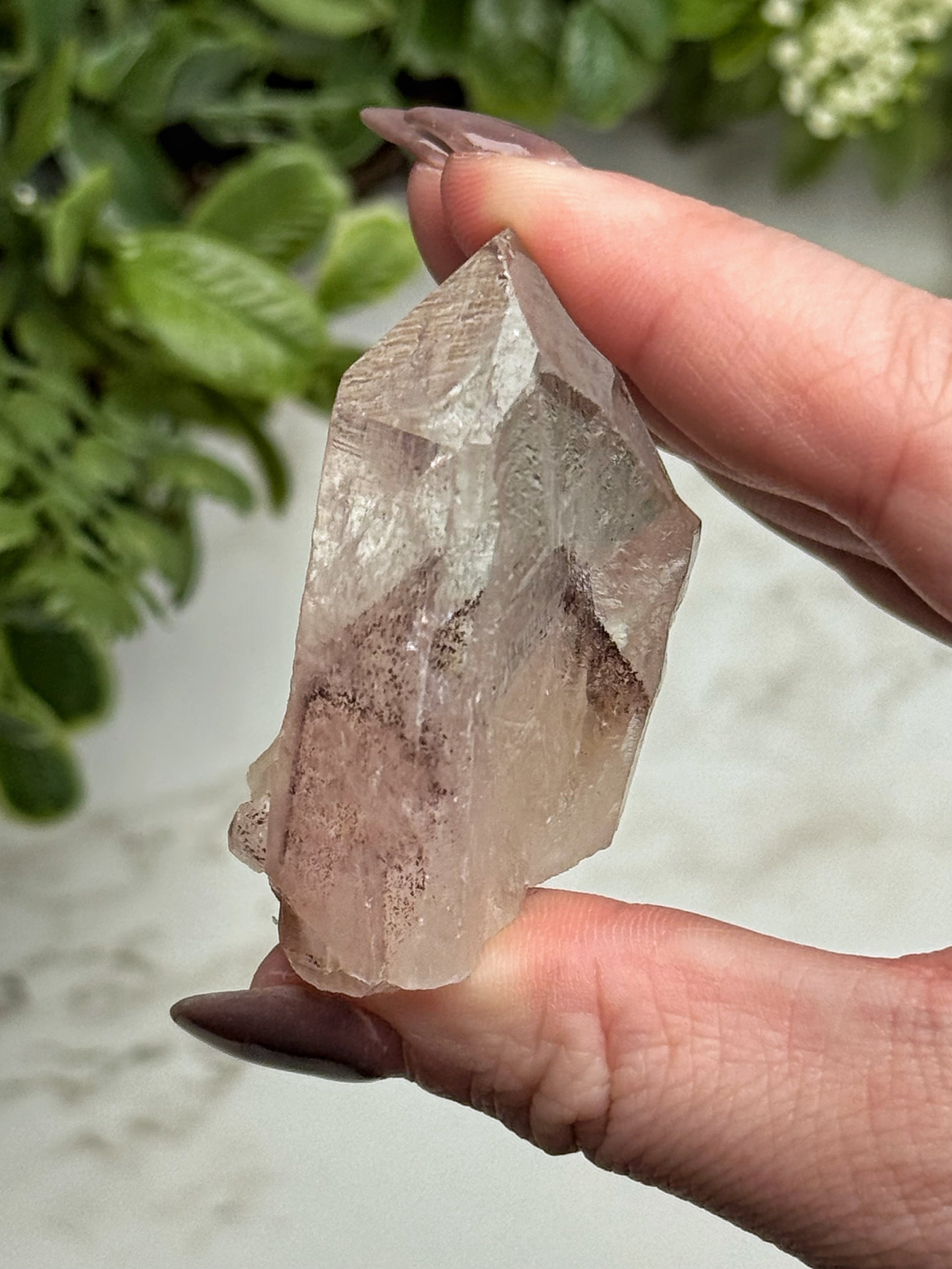 Raw Hematite in Quartz - #15