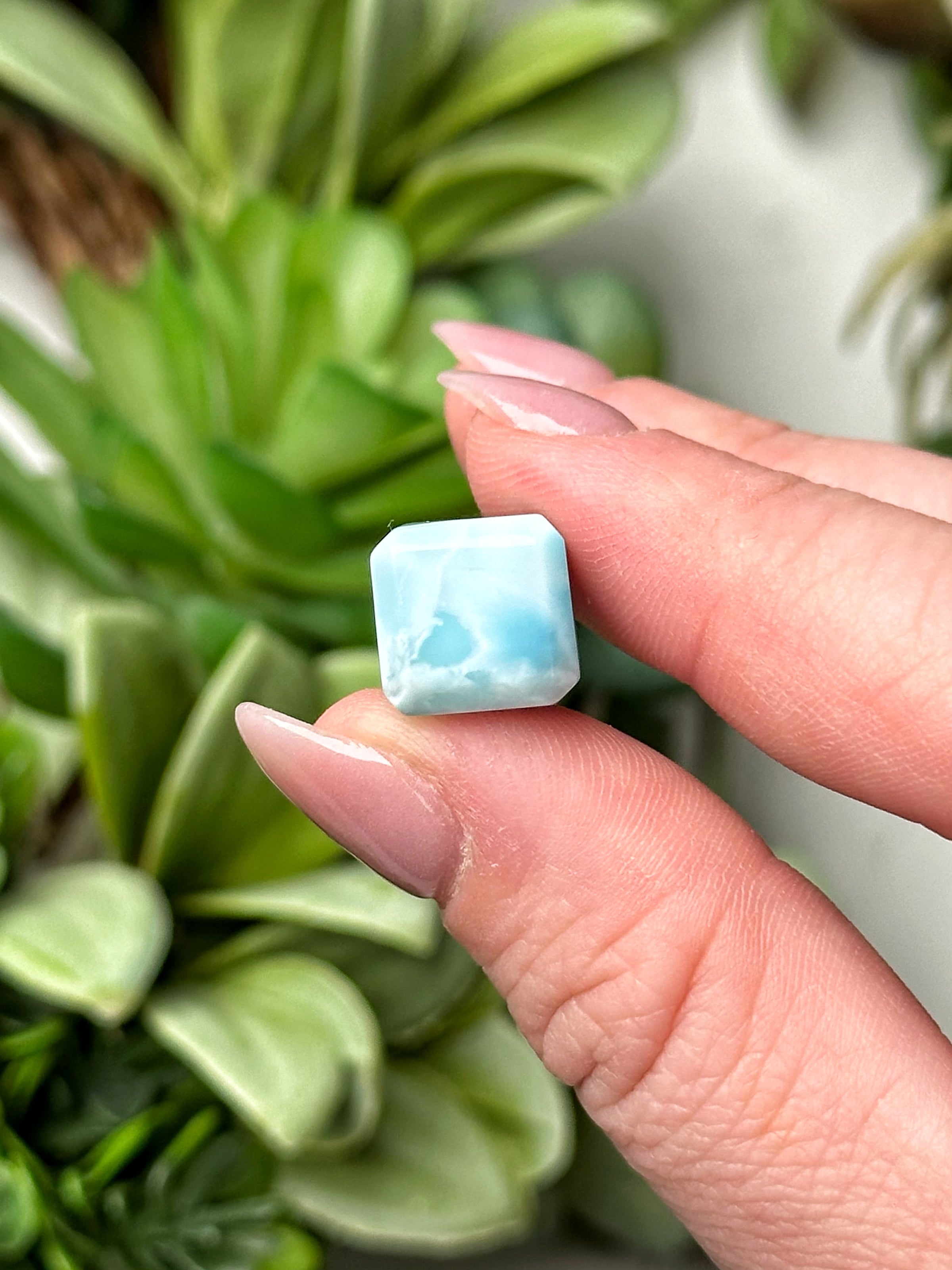 Mini Larimar Cube - #18