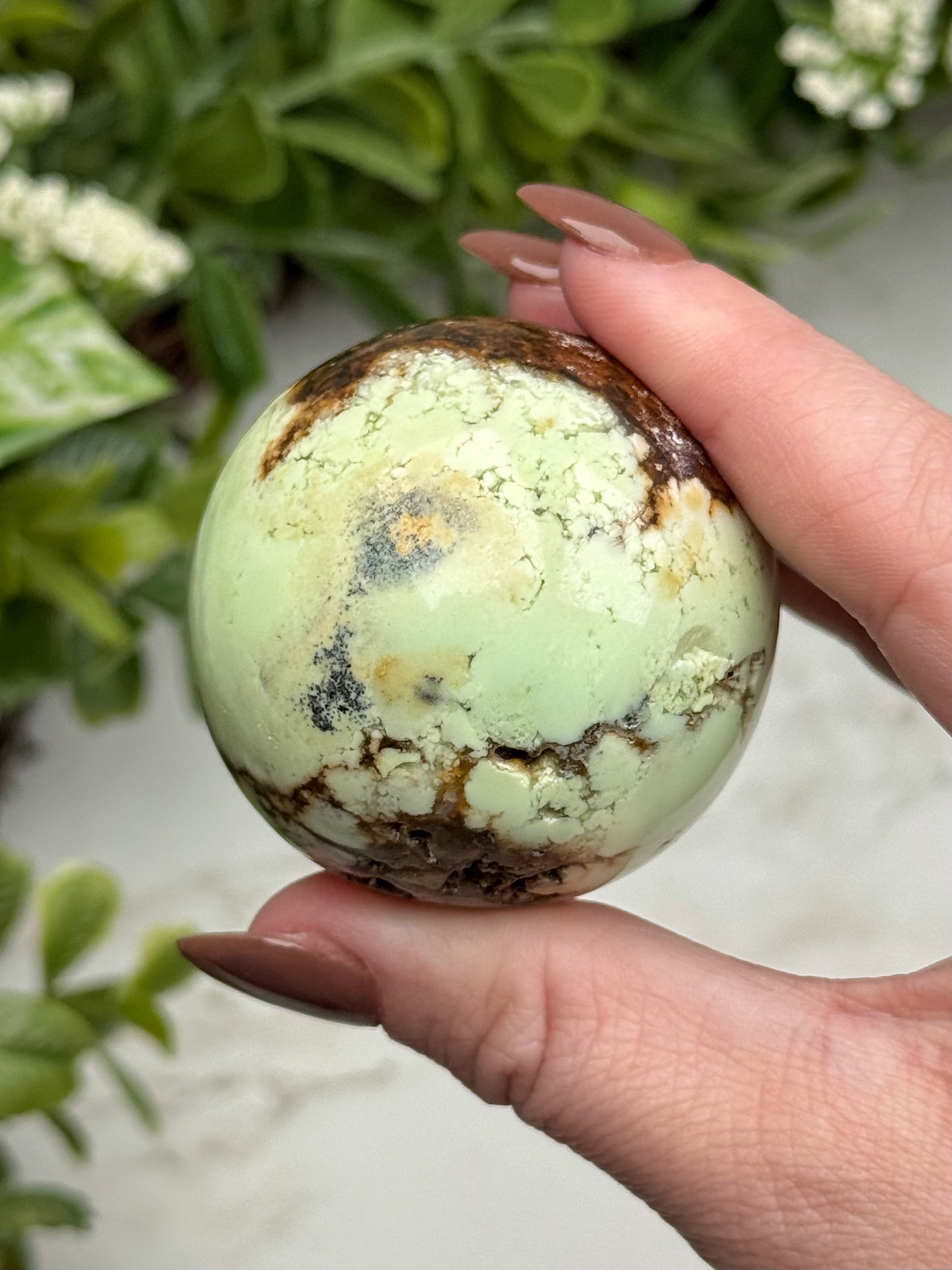 Chrysoprase Sphere - #9