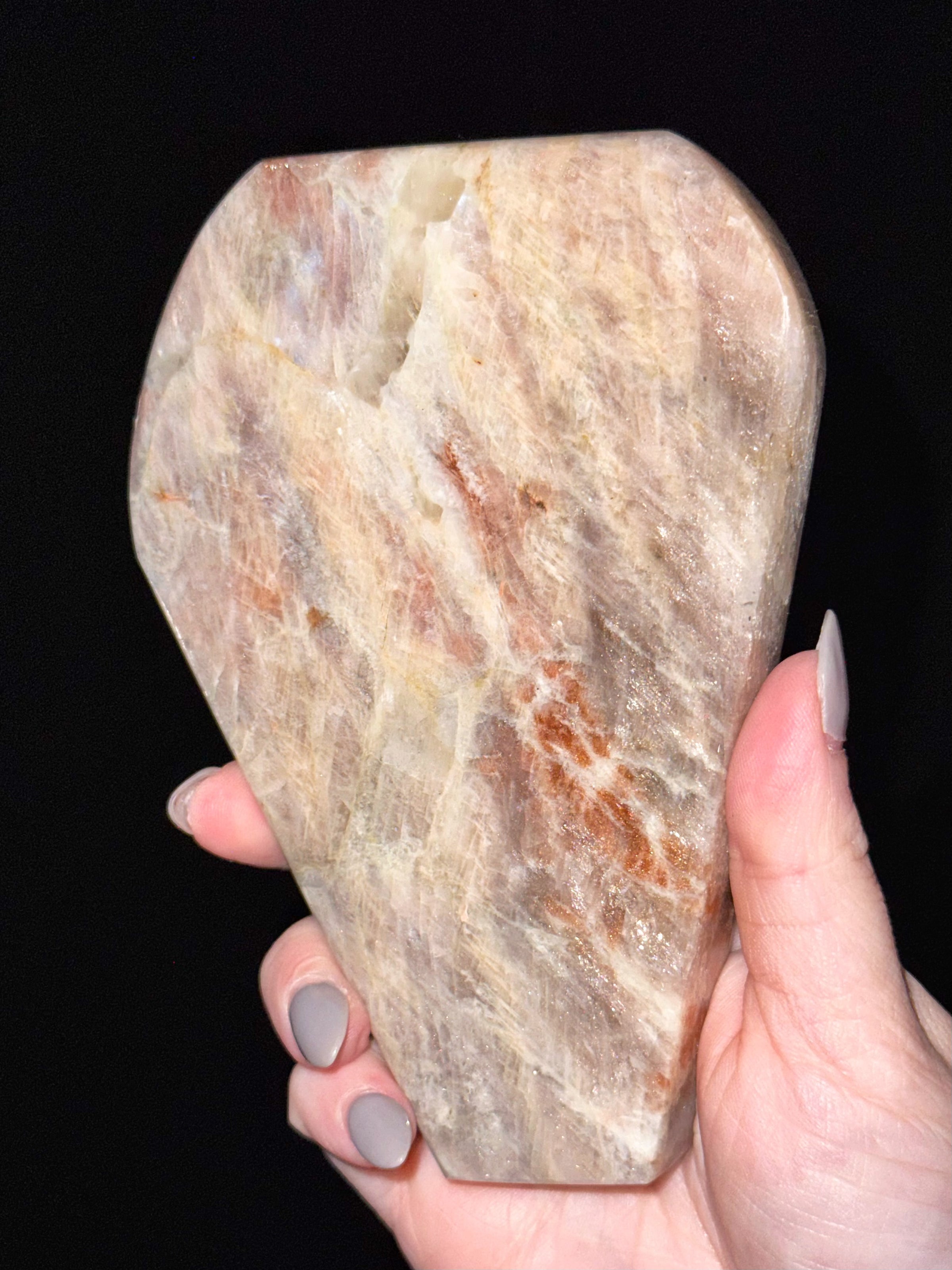 Moonstone with Sunstone Freeform - #6