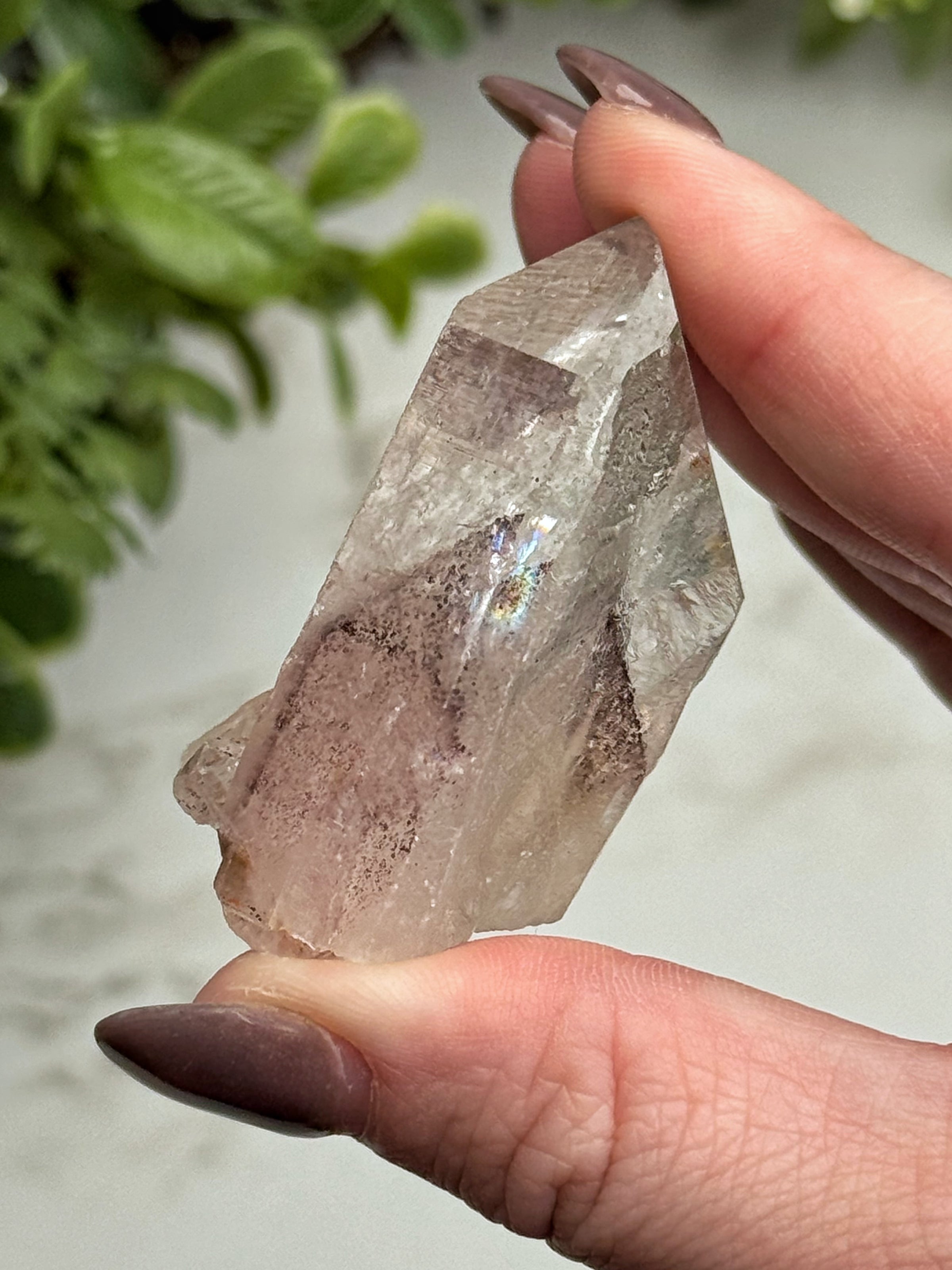 Raw Hematite in Quartz - #15