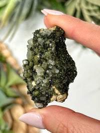 Raw Fairy Forrest Epidote on Quartz - #2