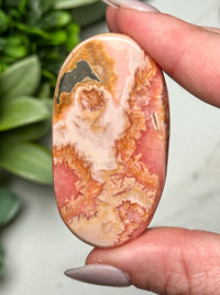 Rhodochrosite Worry Stone - #13