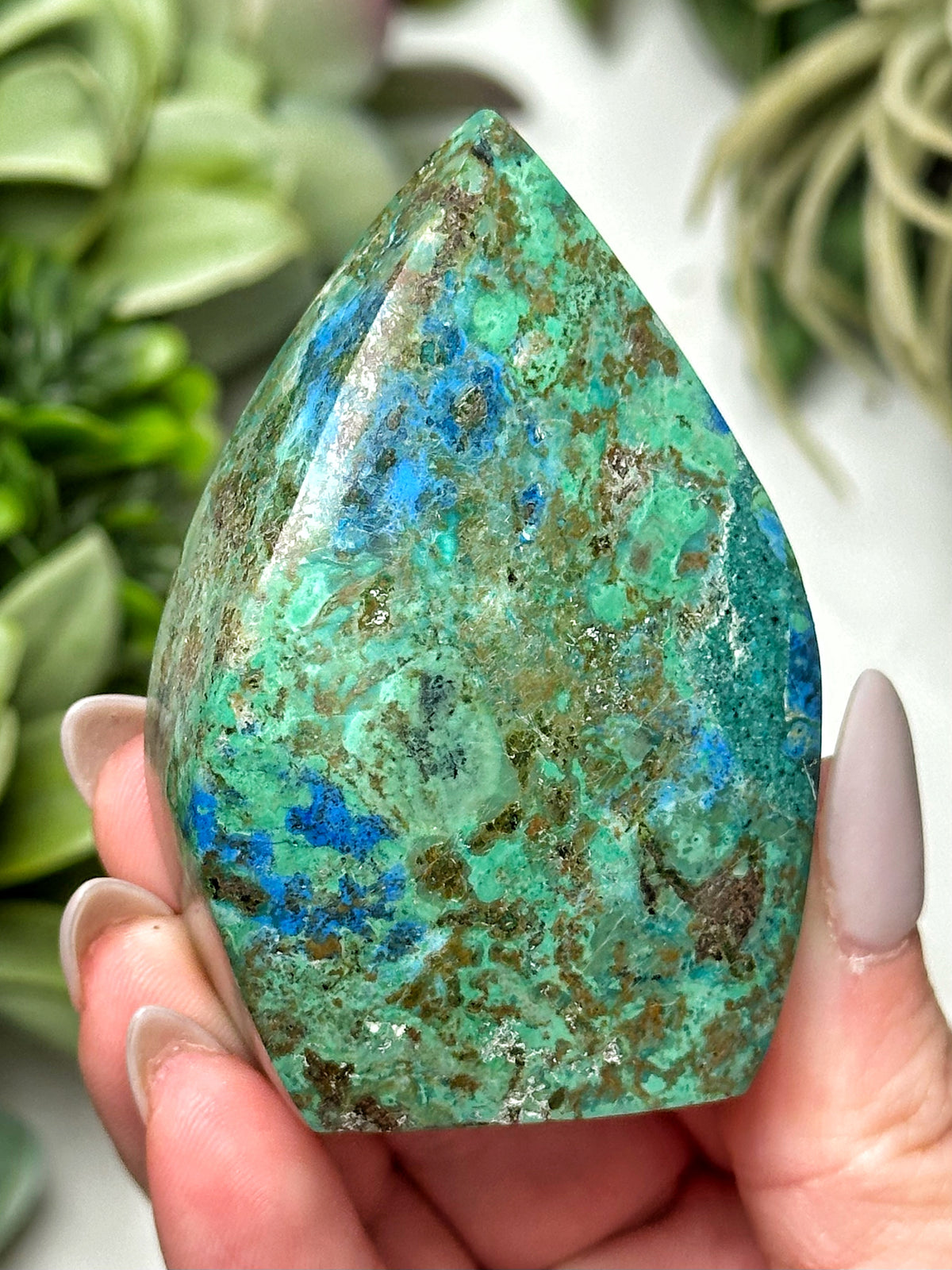 Azurite Chrysocolla Flame - #8