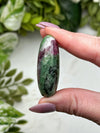 Ruby and Zoisite Palmstone - #13