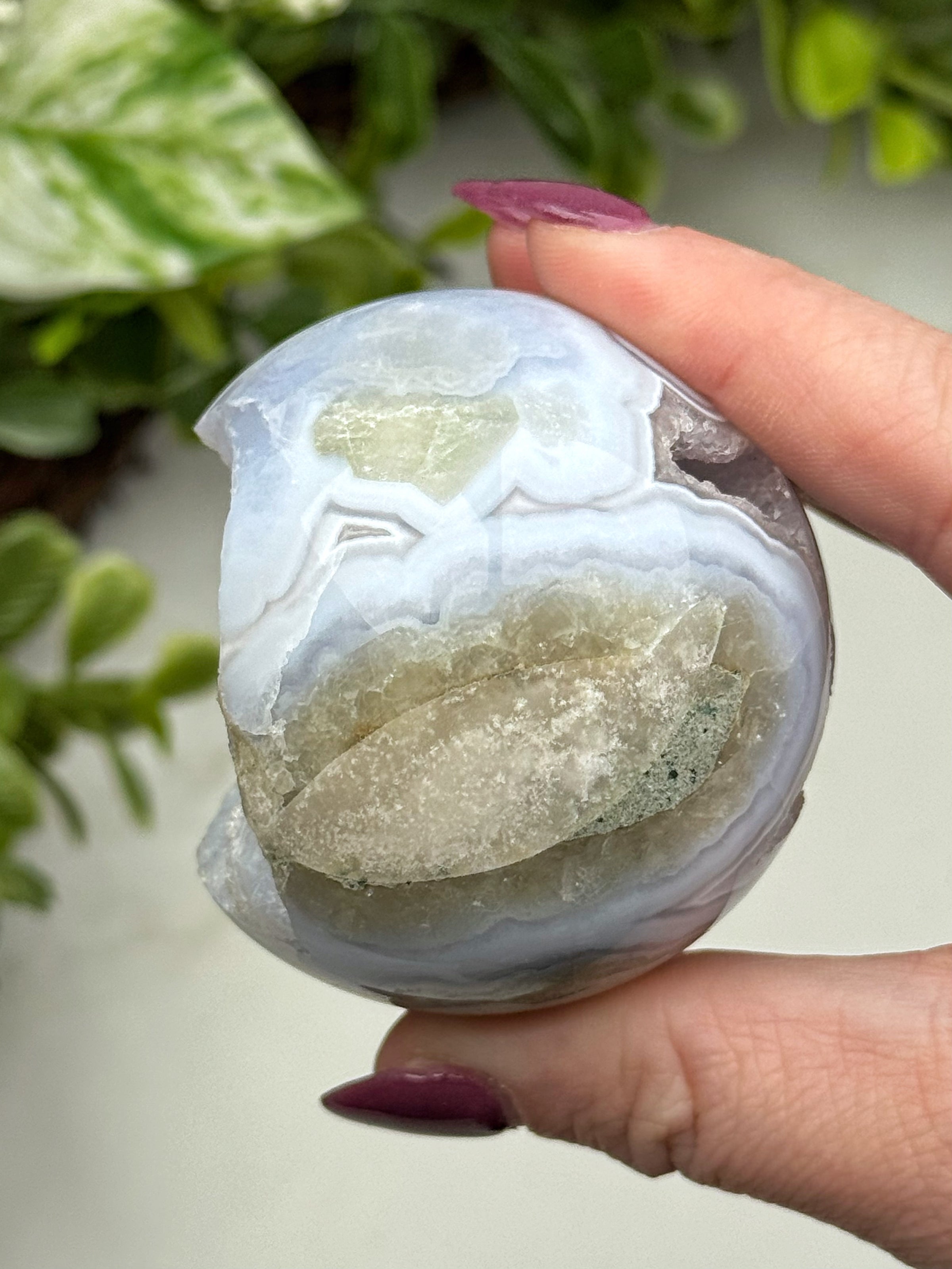 Druzy Blue Lace Agate Sphere - #15