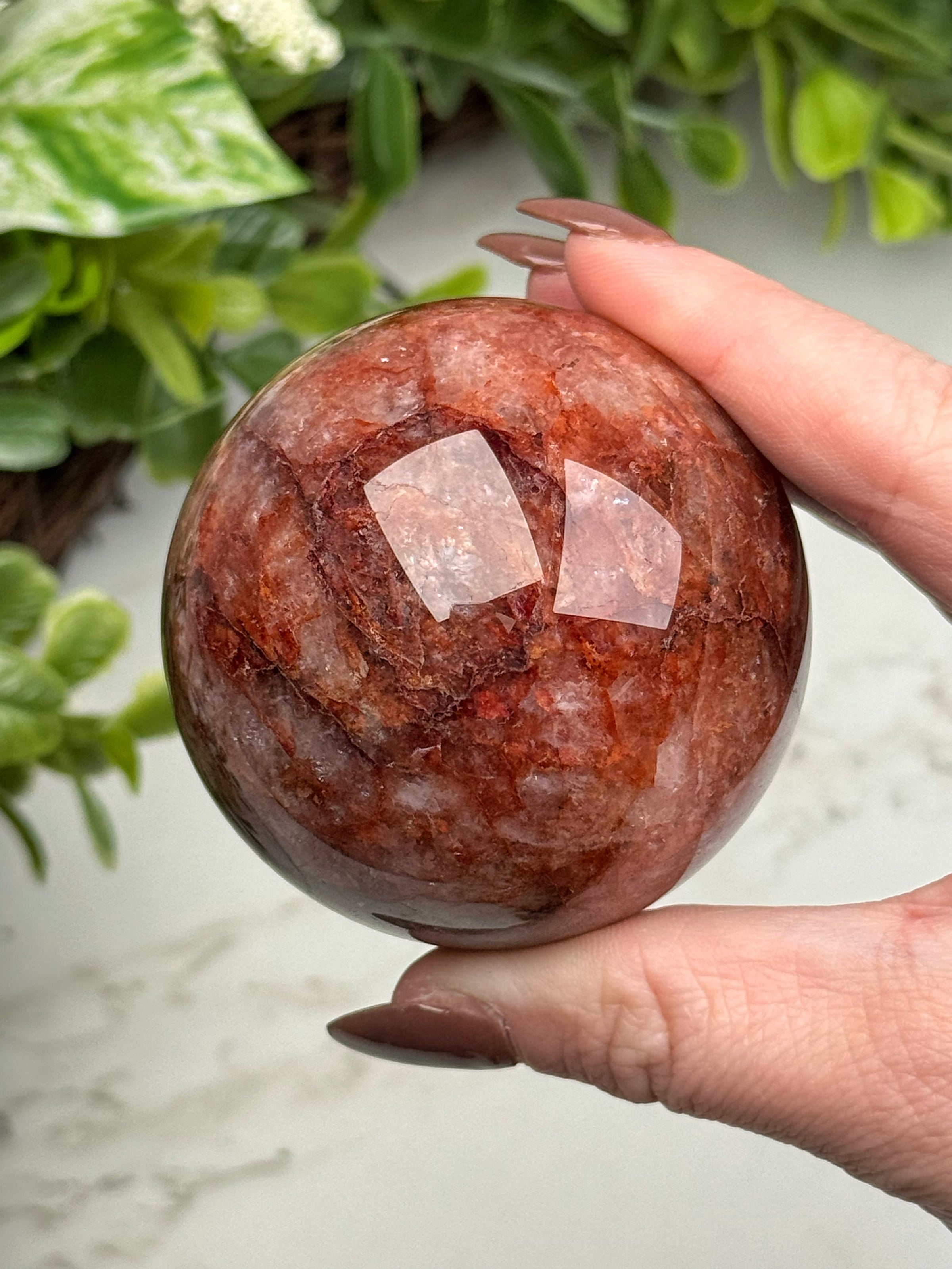 Fire Quartz Sphere - #14
