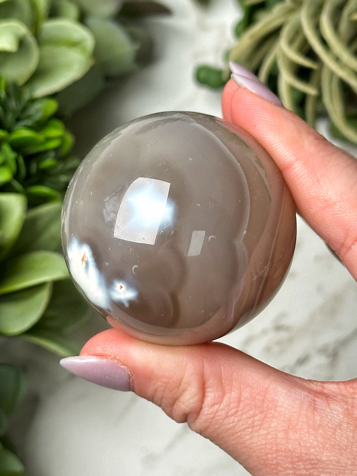 Orca Agate Sphere - #19
