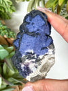 Blueberry Fluorite on Quartz - #1