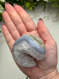 Druzy Blue Lace Agate Sphere - #11