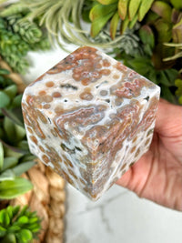 Ocean Jasper Cube - #1