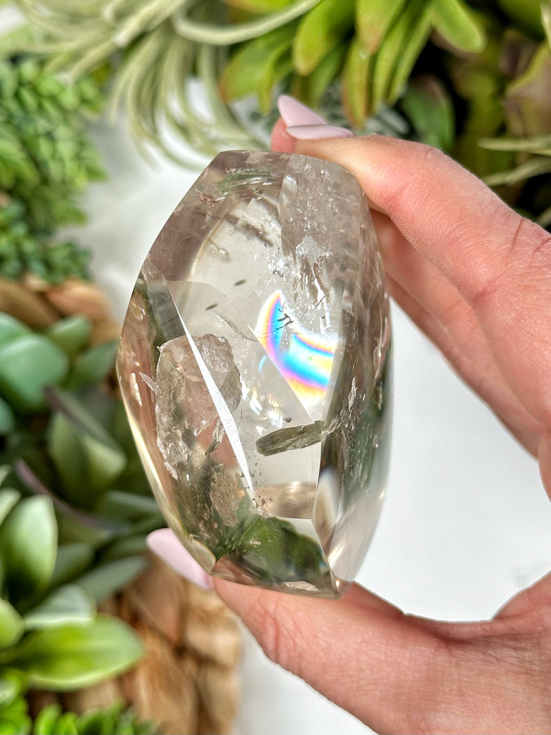 Rainbow Packed Clear Quartz Freeform - #2