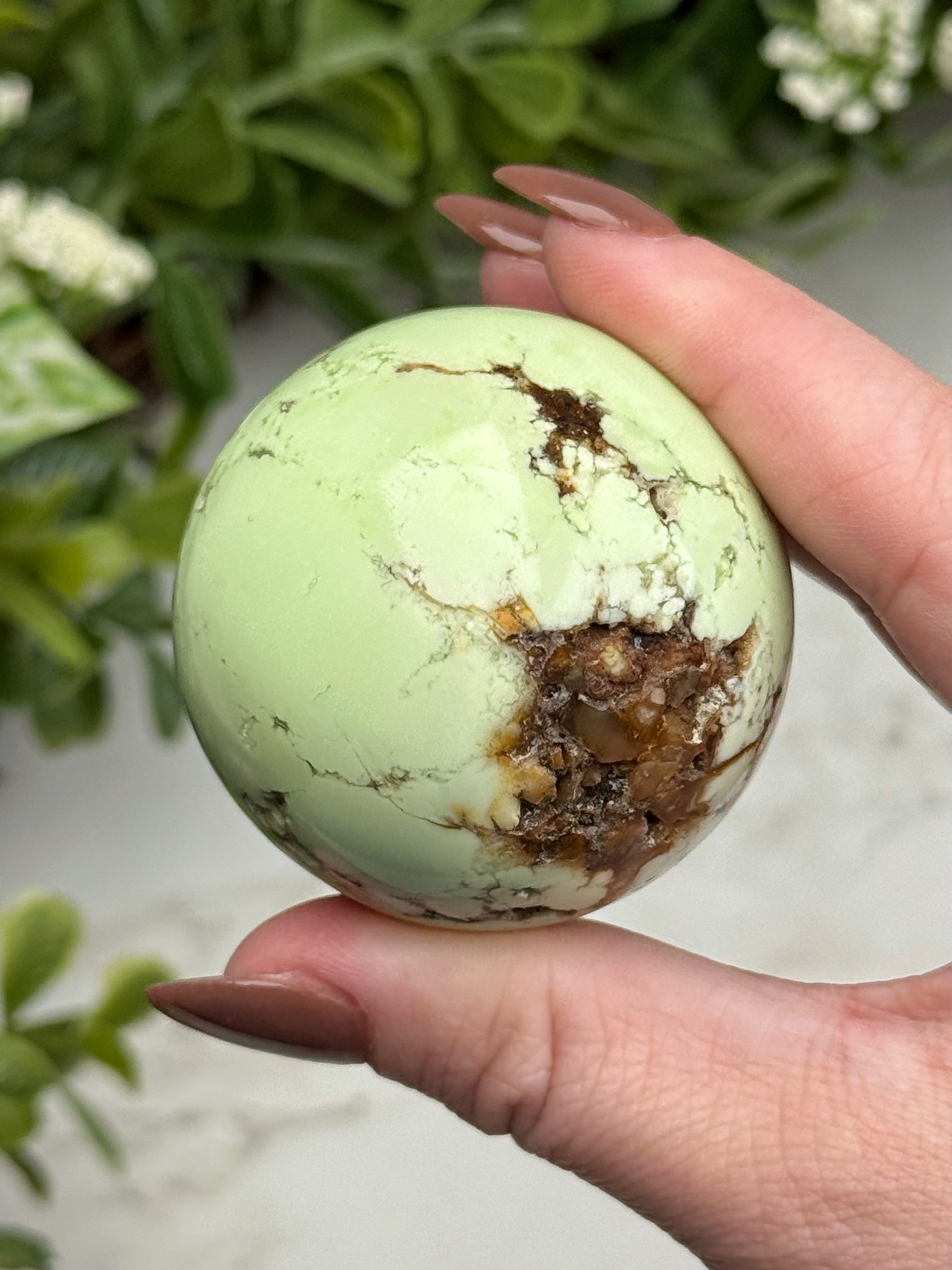Chrysoprase Sphere - #9