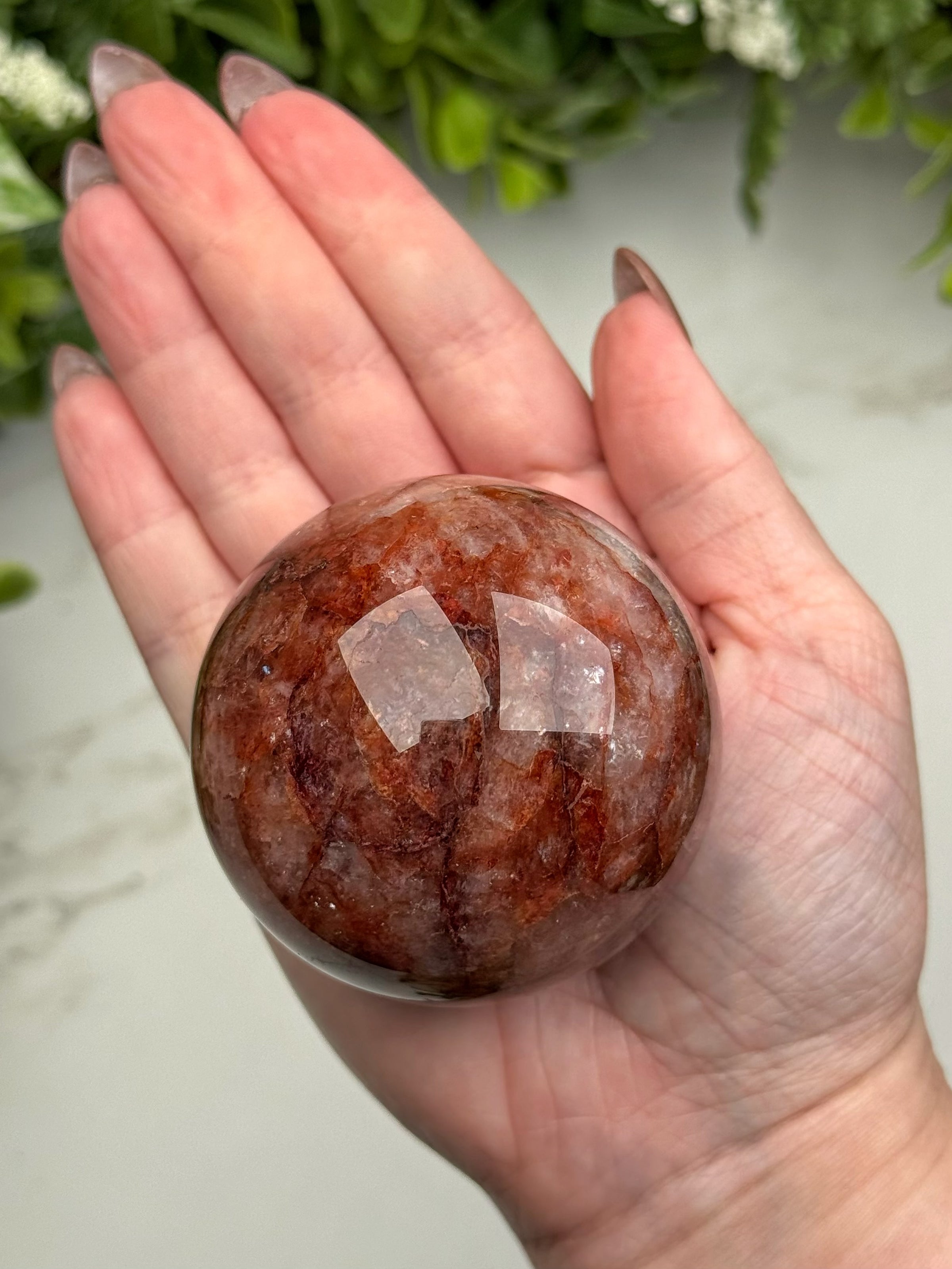 Fire Quartz Sphere - #14