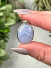 Blue Lace Agate Pendants - Throat Chakra - No. 56