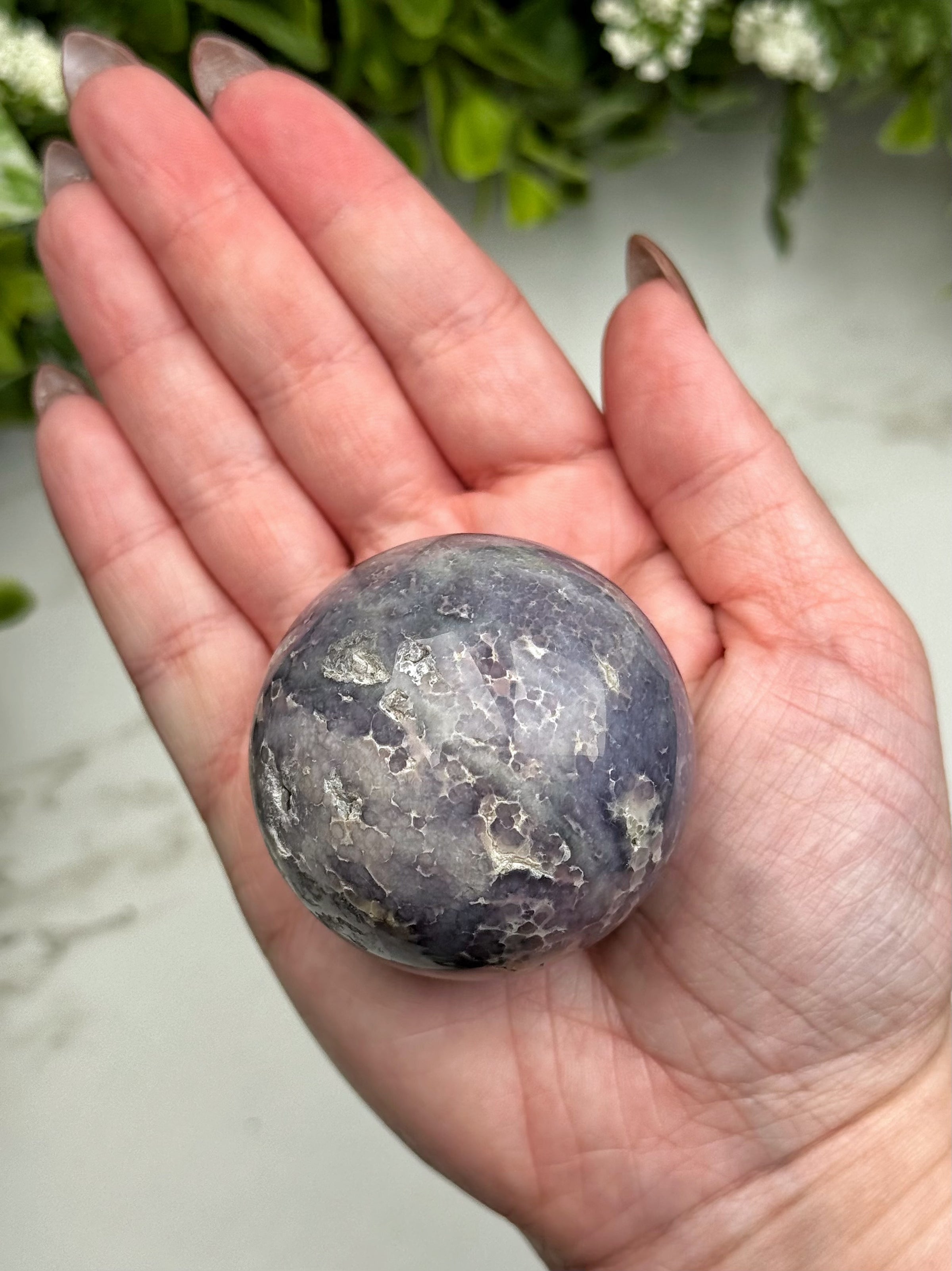 Grape Agate Sphere - #12
