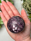 Gem Lepidolite Sphere - #7