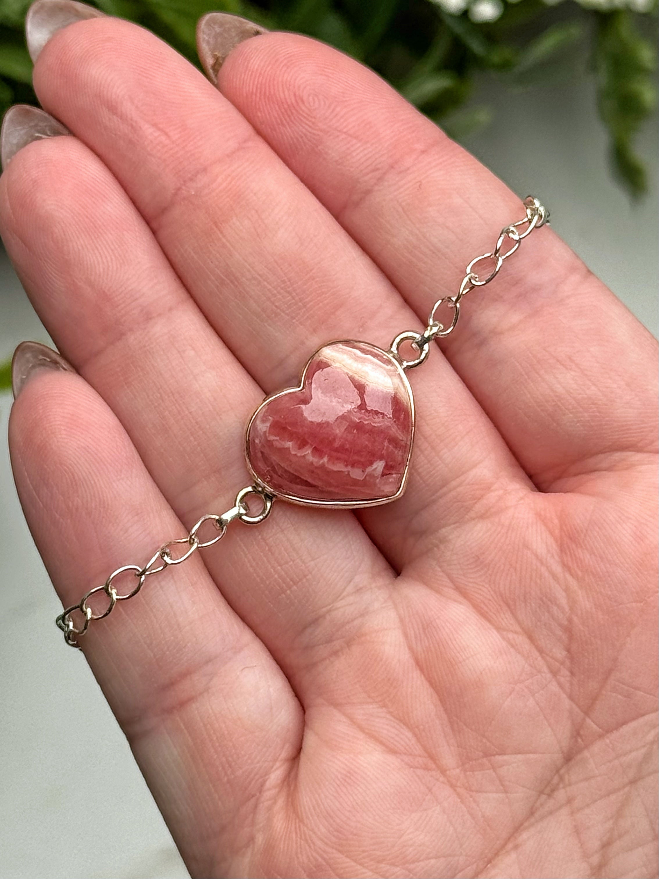 Rhodochrosite Bracelets - Heart Chakra - No. 71
