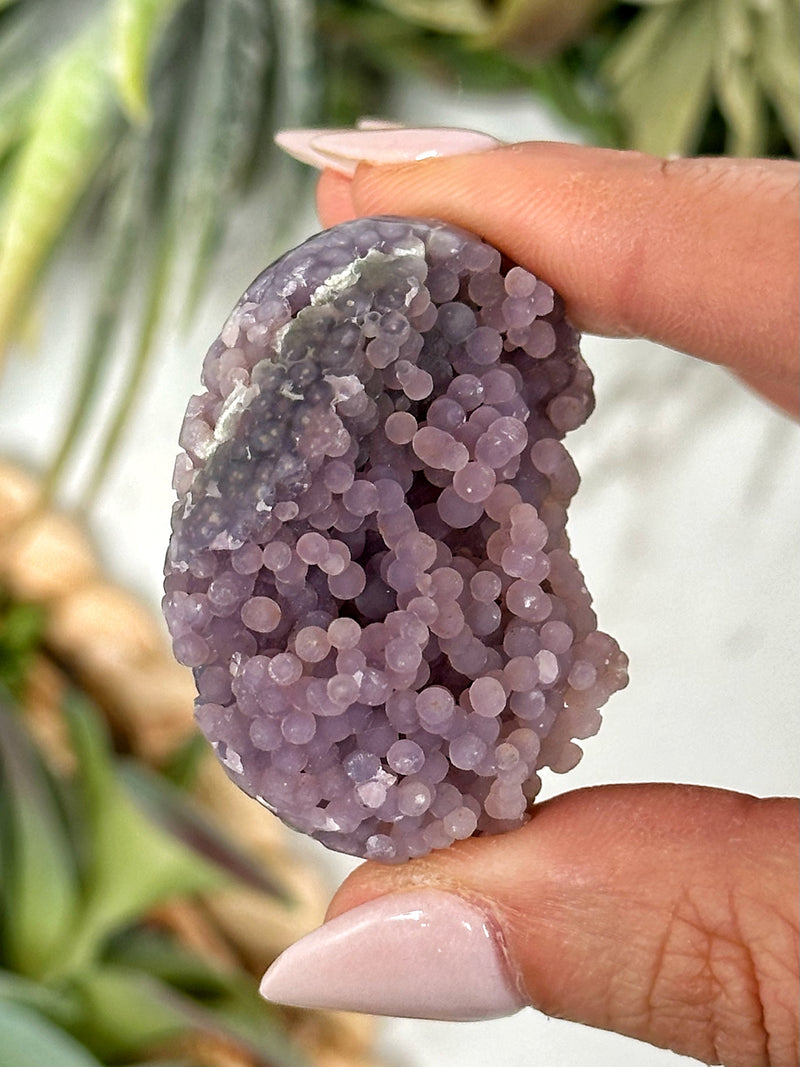 Grape Agate Palmstone - #2