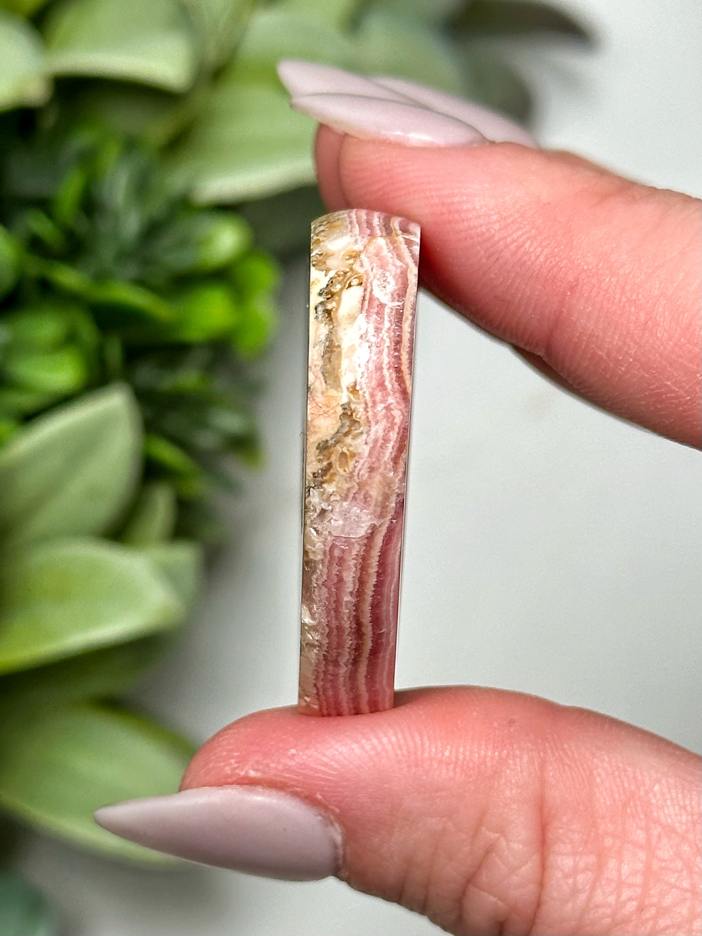 Rhodochrosite Heart Worry Stone - #7