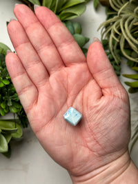 Mini Larimar Cube - #19